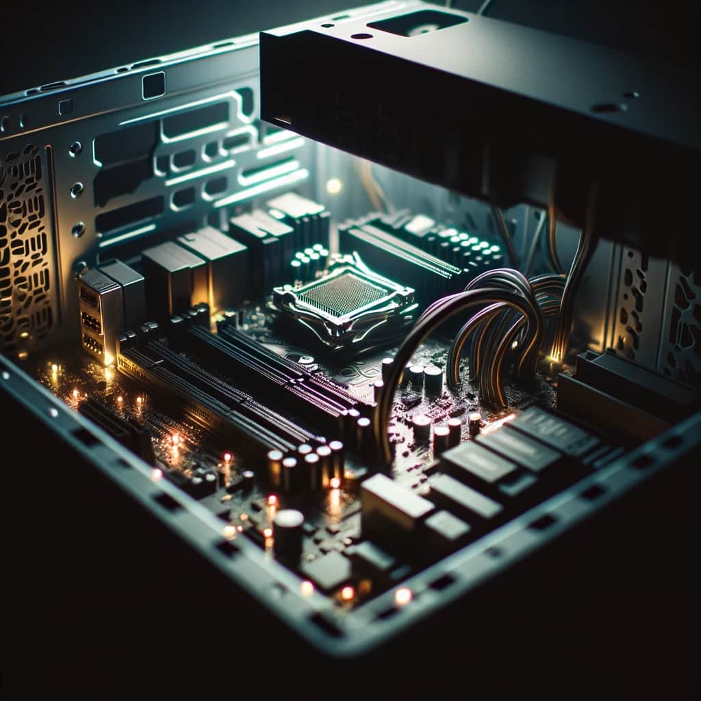 Motherboard lights up but doesn't turn on when I turn on power supply.