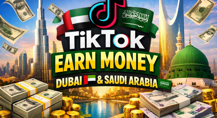 Earn money with TikTok in Dubai and Saudi Arabia