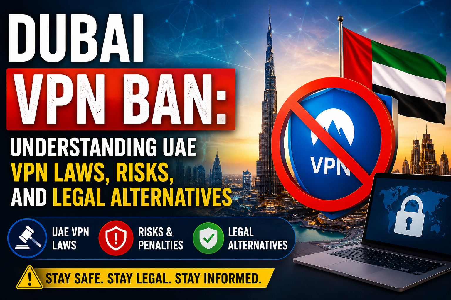 Dubai VPN Ban: Understanding UAE VPN Laws, Risks, and Legal Alternatives