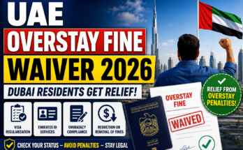 UAE Overstay Fine Waiver 2026 – Dubai Residents Get Relief From Visa Penalties
