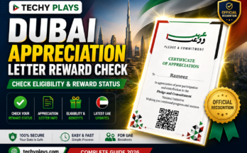 Dubai Appreciation Letter Reward Check